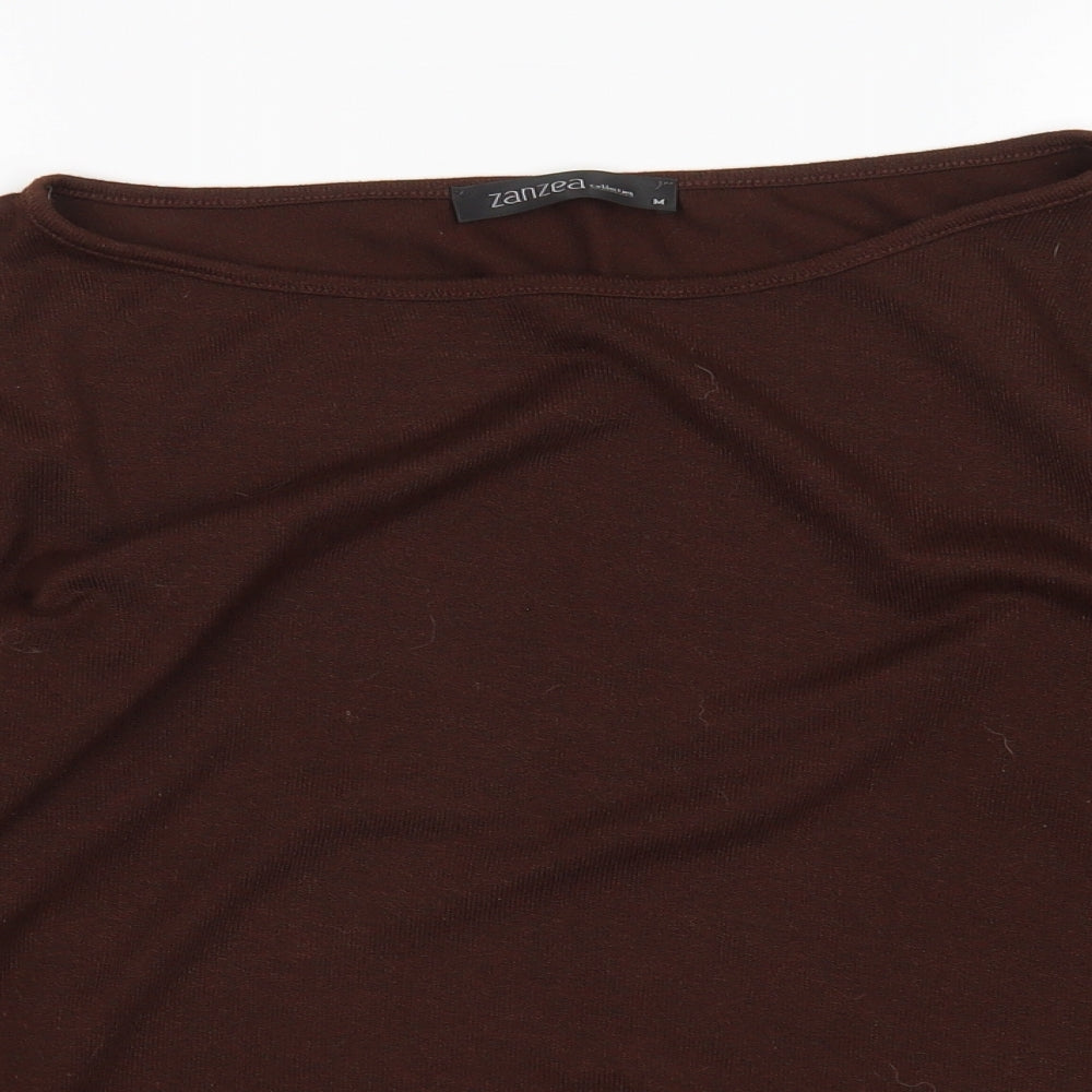 Womens UK Size M Zanzea Brown Pullover Jumper