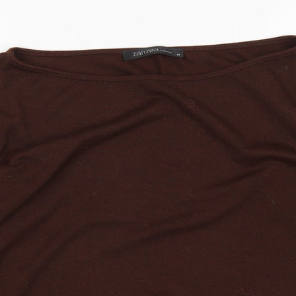 Womens UK Size M Zanzea Brown Pullover Jumper