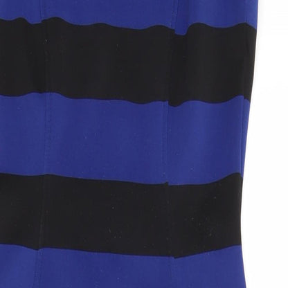 H&M Womens Multicoloured Striped  Pencil Dress  Size S