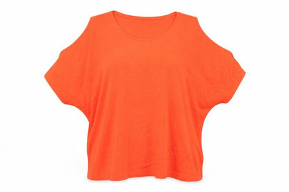 Womens UK Size 12 New Look Red Basic T-Shirt