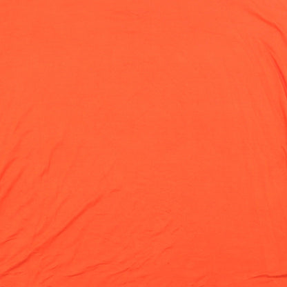 Womens UK Size 12 New Look Red Basic T-Shirt