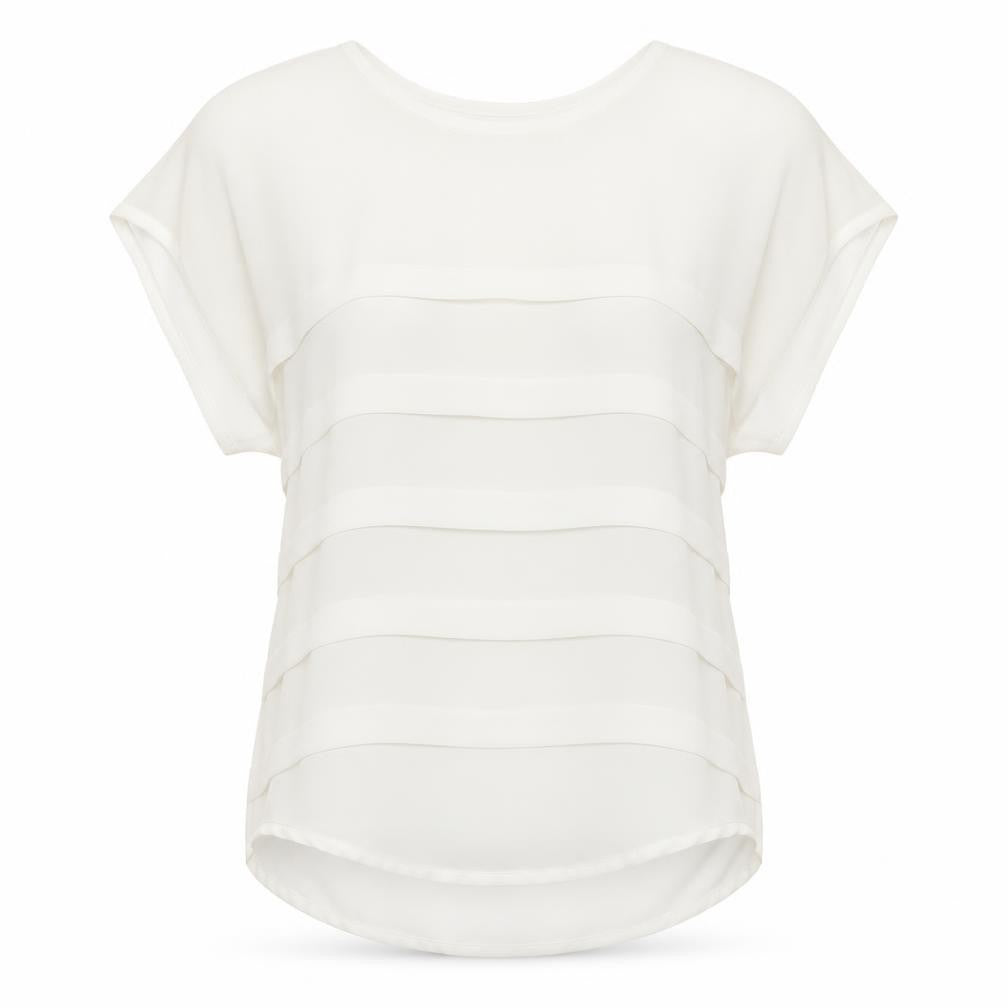 Womens UK Size 10 Internacionale White Basic Blouse