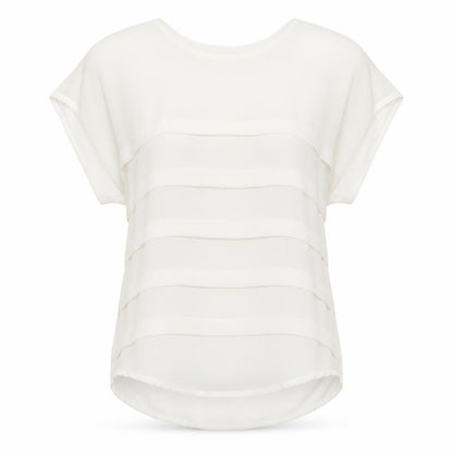Womens UK Size 10 Internacionale White Basic Blouse