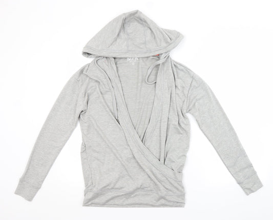 Womens UK Size S MPH Grey Pullover Hoodie