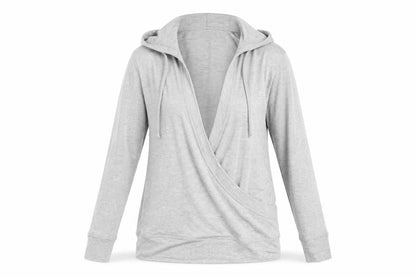 Womens UK Size S MPH Grey Pullover Hoodie