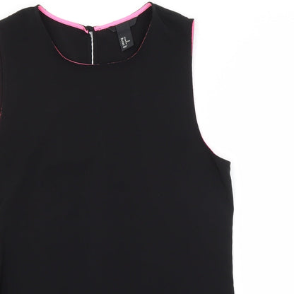 H&M Womens Black   Basic Blouse Size 14
