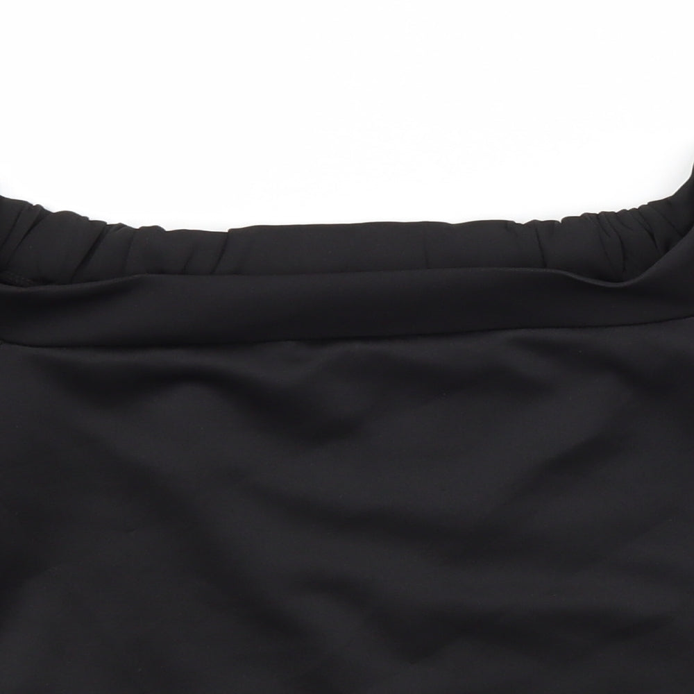 Boohoo Womens Black   Basic Blouse Size 6