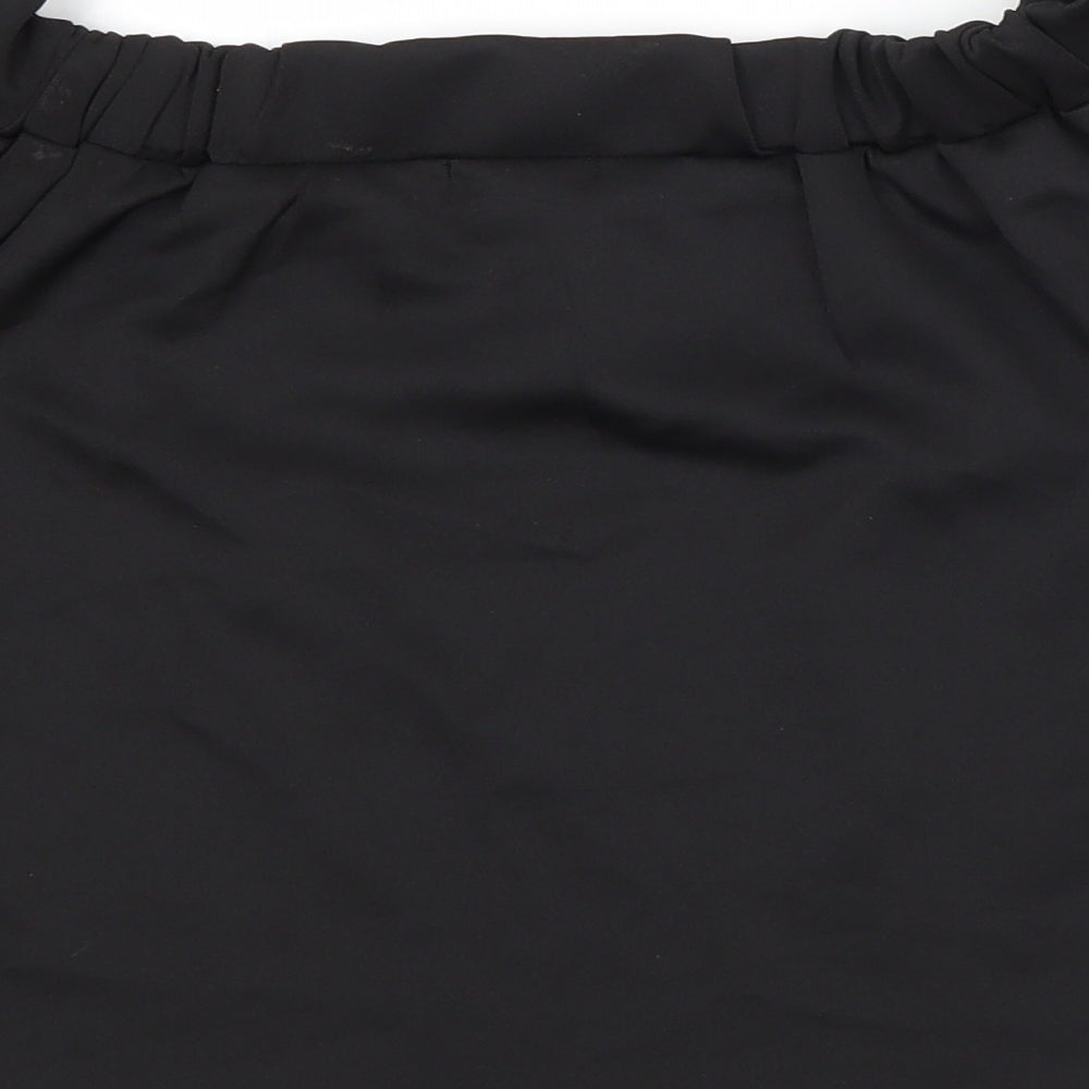 Boohoo Womens Black   Basic Blouse Size 6