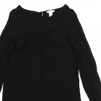 H&M Womens Black   T-Shirt Dress  Size 6