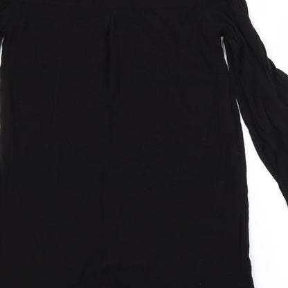 H&M Womens Black   T-Shirt Dress  Size 6
