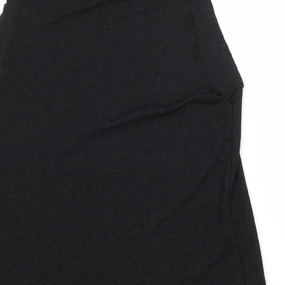 Womens UK Size S Zara Black Basic Blouse