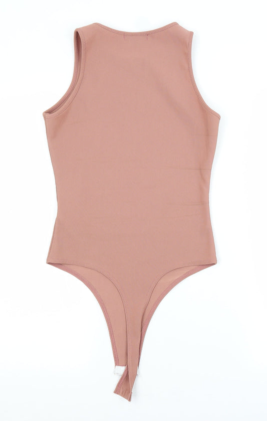 Missguided Womens Pink   Unitard One-Piece Size 10