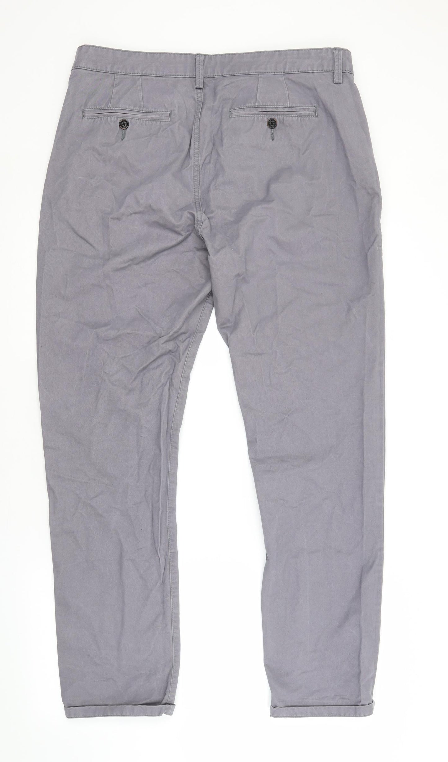 Burton Womens Grey   Chino Trousers Size 36 in L32 in