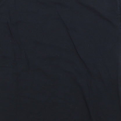 Brand and care label for Preworn boys’ blue basic t-shirt, size M, - iron man