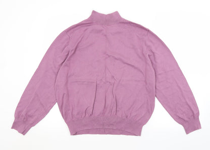 Additional front view of Cotswold Collection women’s purple jumper, size 2XL