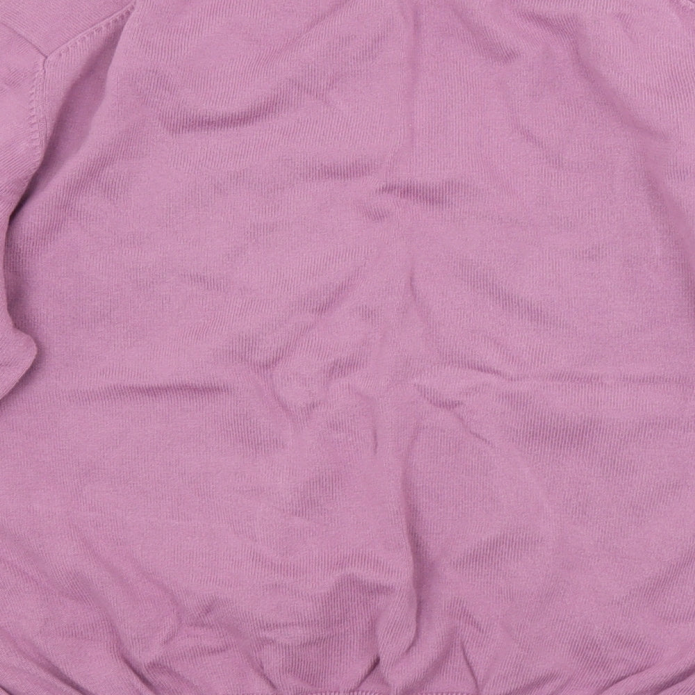 Brand and care label for Cotswold Collection women’s purple jumper, size 2XL
