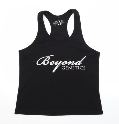 BEYOND GENETICS Womens Black   Basic Tank Size L