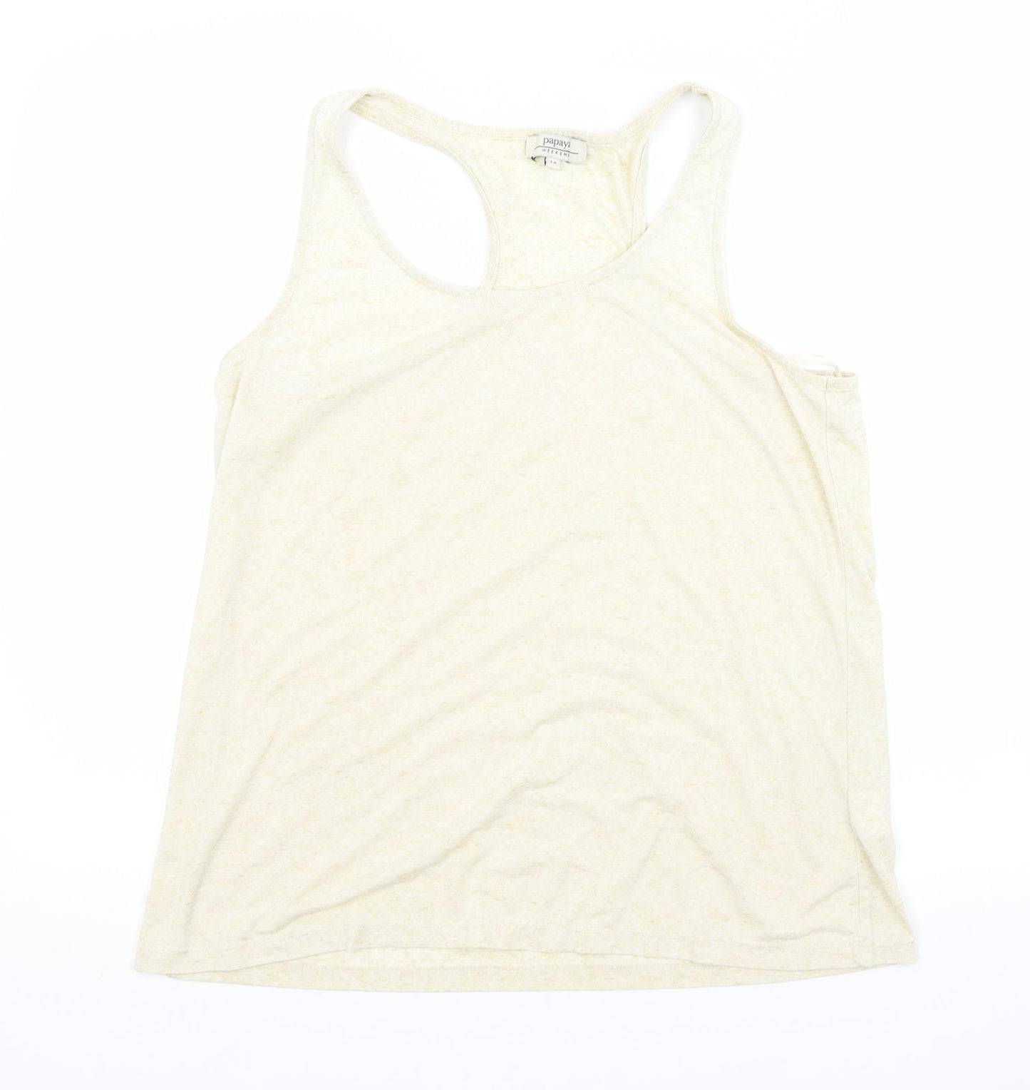Papaya Womens Beige   Basic Tank Size 14