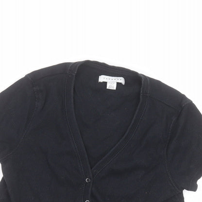 Womens UK Size 6 Topshop Blue Cardigan Jumper