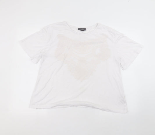 Primark Womens White   Basic T-Shirt Size L