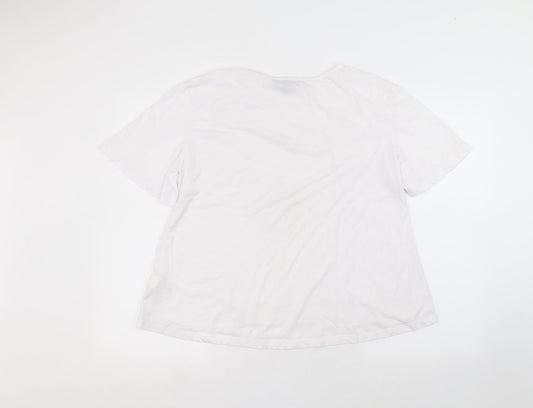Primark Womens White   Basic T-Shirt Size L