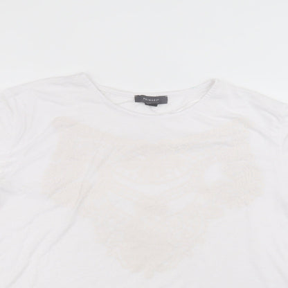 Primark Womens White   Basic T-Shirt Size L