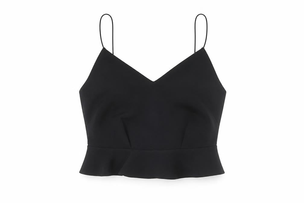 Womens UK Size 10 River Island Black Basic Blouse