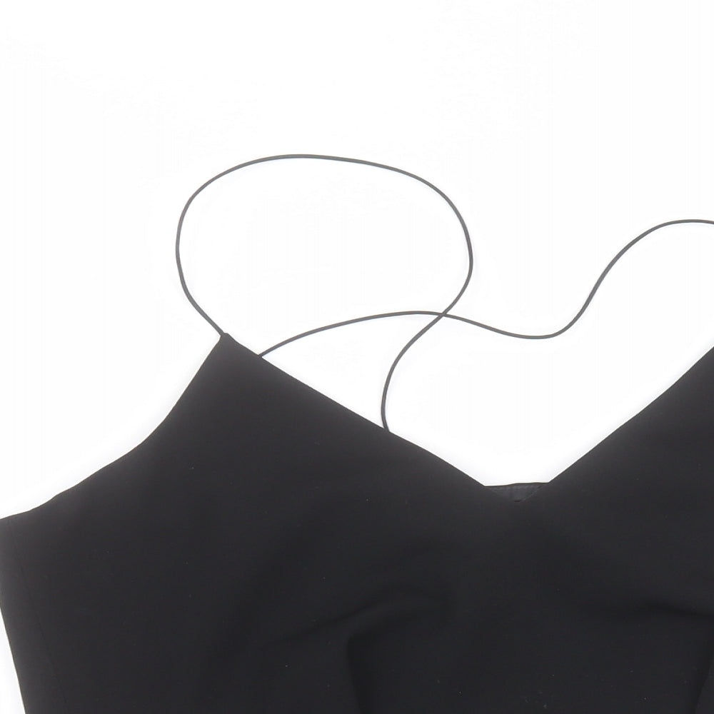 Womens UK Size 10 River Island Black Basic Blouse