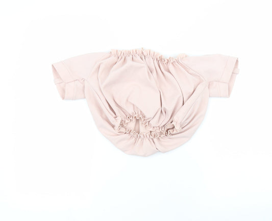 Womens UK Size 10 New Look Pink Basic Blouse