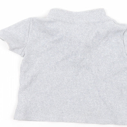Brand and care label for Matalan Baby Grey Basic T-Shirt, size 18-24, Months