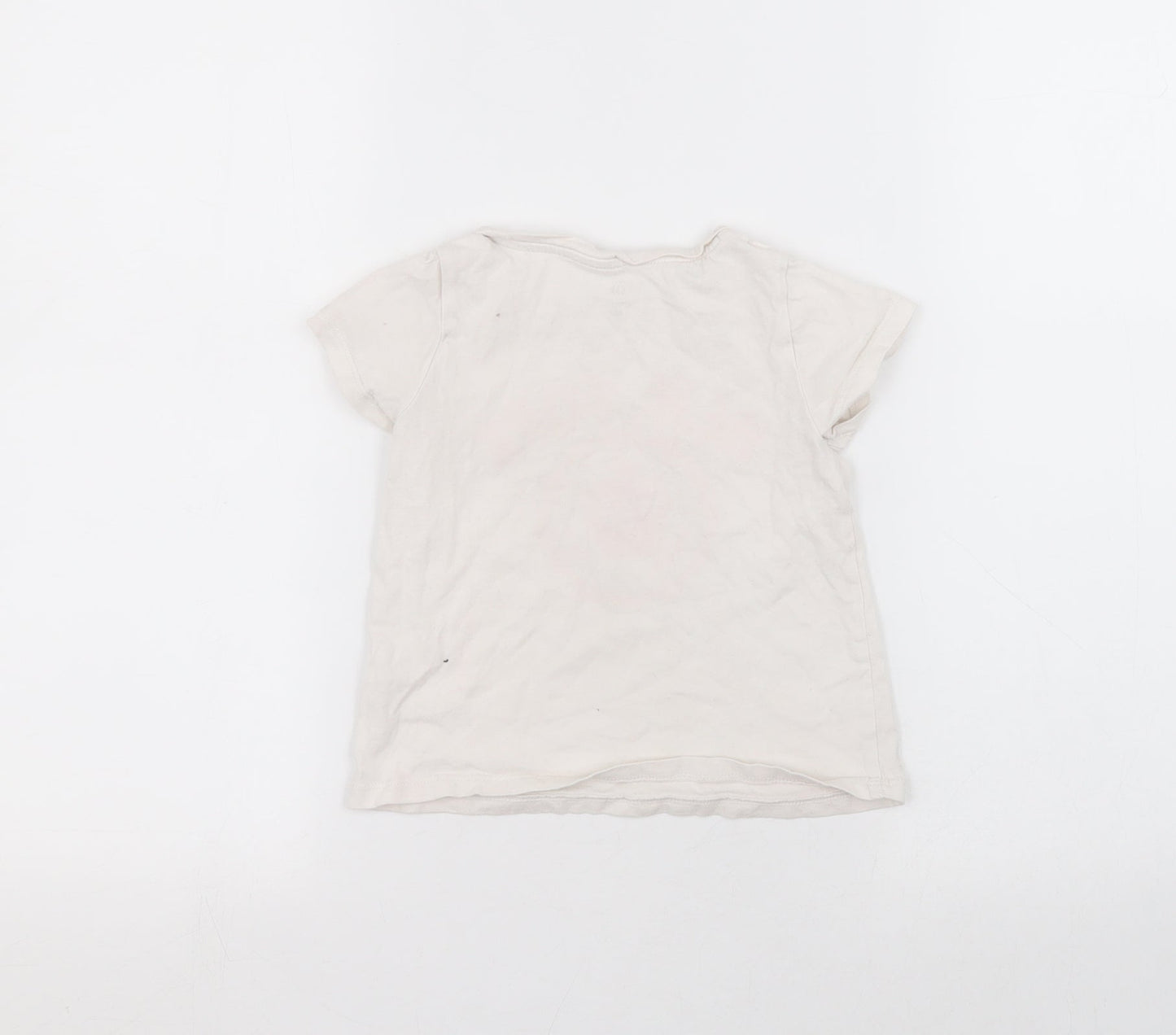 Gap Girls White   Basic T-Shirt Size 4 Years
