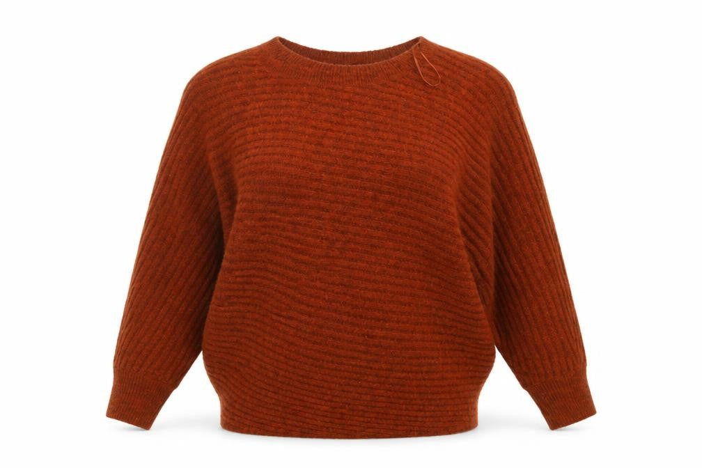 Womens UK Size 6 F&F Orange Pullover Jumper