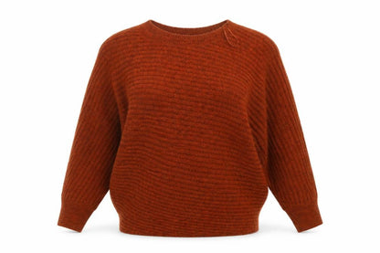 Womens UK Size 6 F&F Orange Pullover Jumper