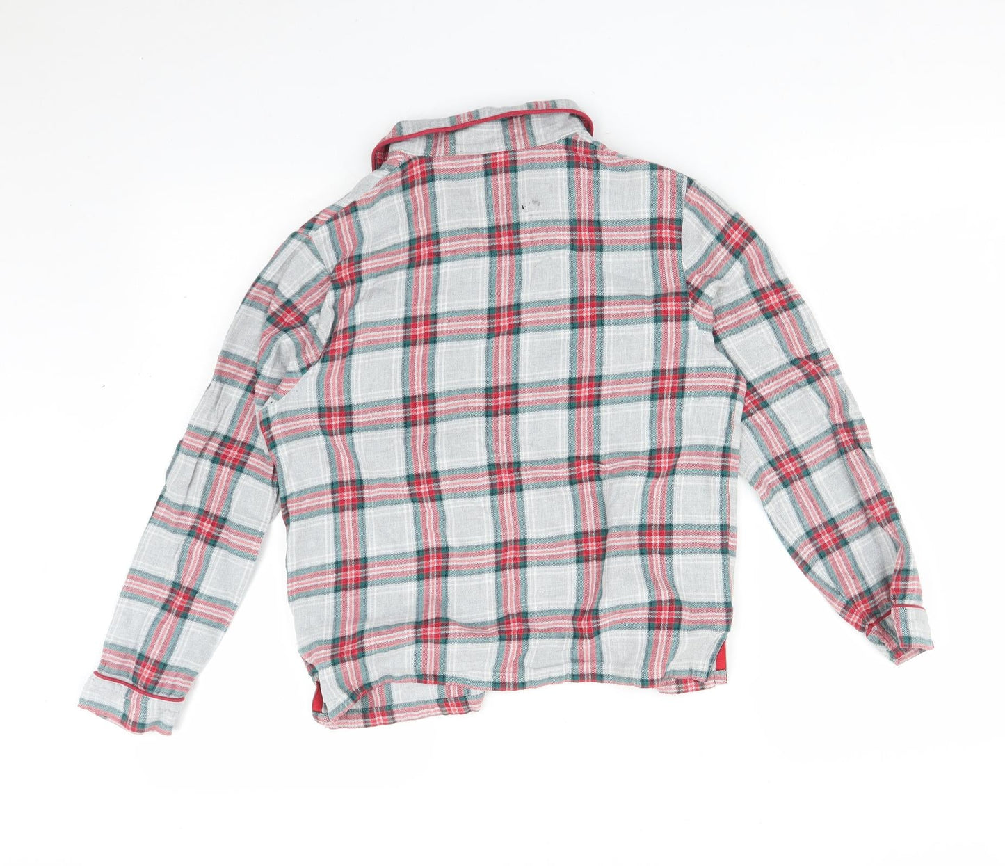 M&S Girls Multicoloured Check   Pyjama Top Size 11-12 Years