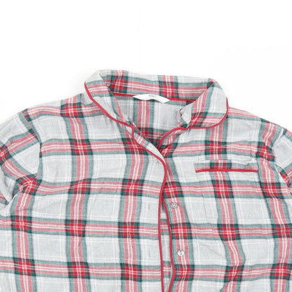 M&S Girls Multicoloured Check   Pyjama Top Size 11-12 Years