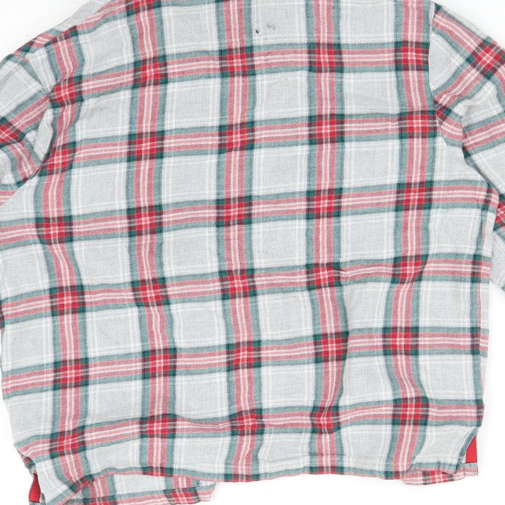 M&S Girls Multicoloured Check   Pyjama Top Size 11-12 Years