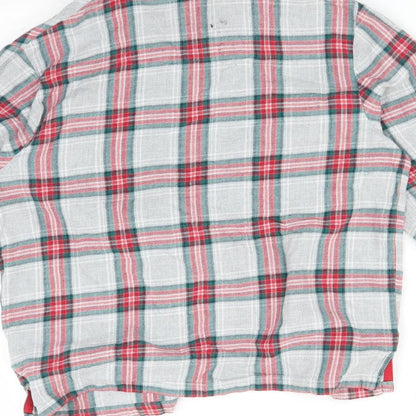 M&S Girls Multicoloured Check   Pyjama Top Size 11-12 Years