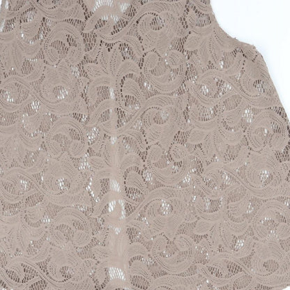 Antthony Womens Brown Floral  Cardigan Jumper Size L