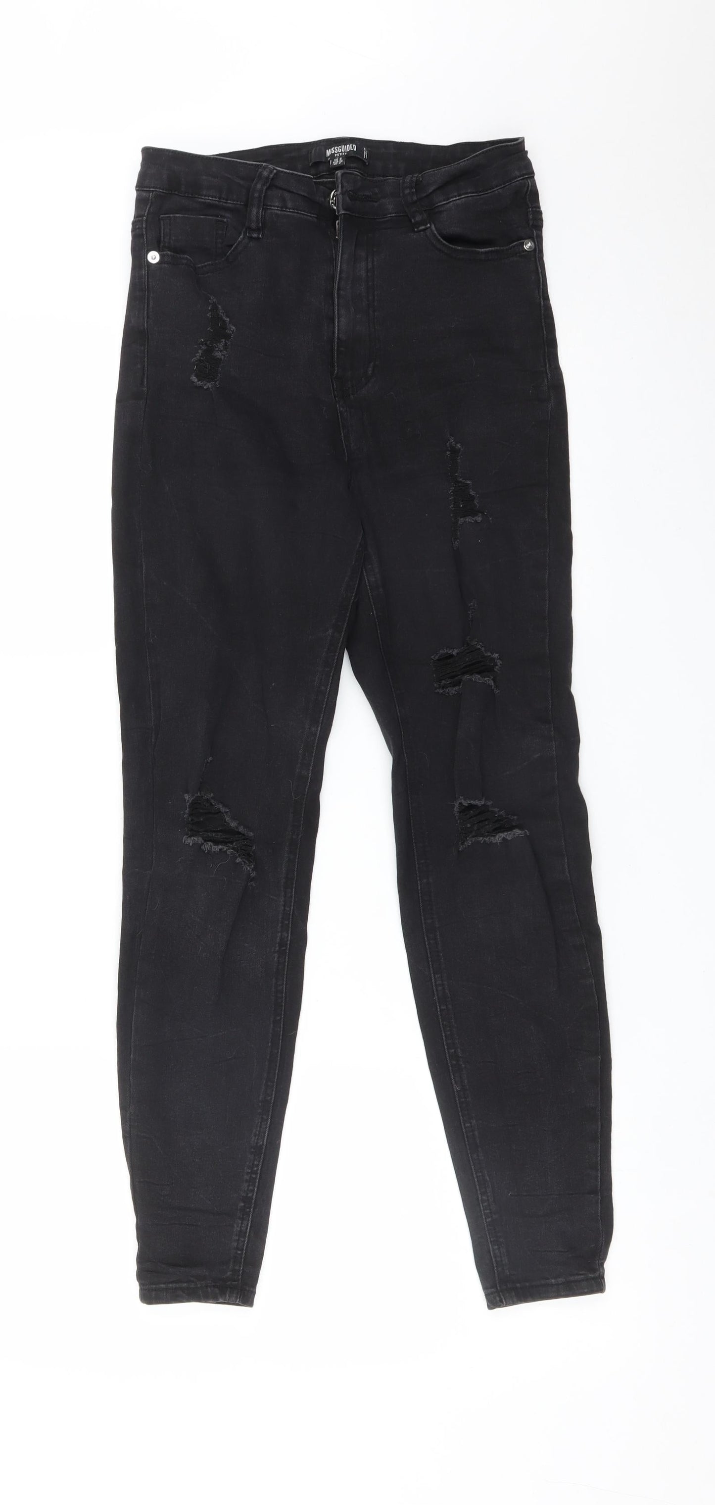 Missguided Womens Black   Skinny Jeans Size 8 L27 in