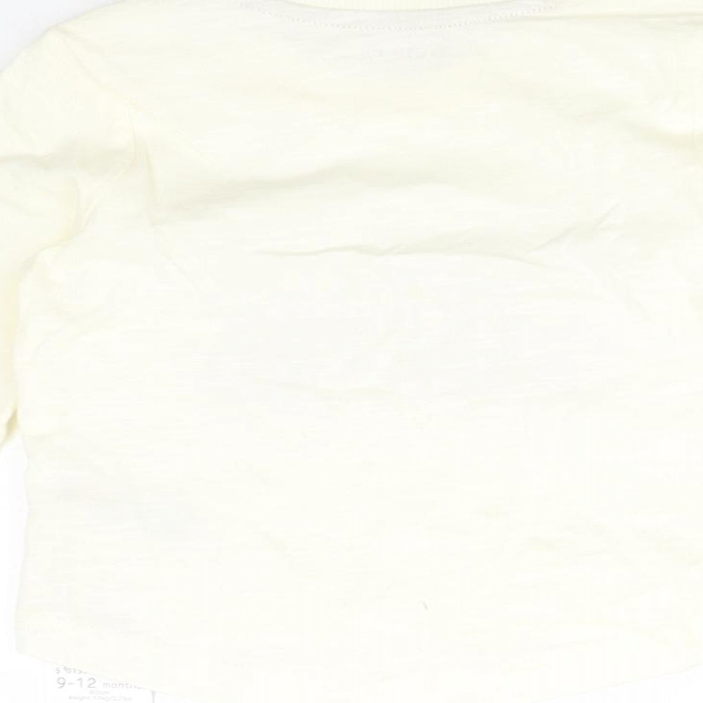 Nutmeg  Yellow   Basic T-Shirt Size 9-12 Months  - LITTLE BRO HUGS