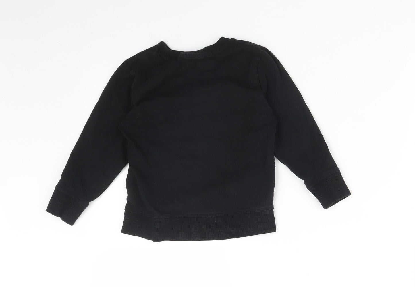 NEXT Girls Black   Pullover Sweatshirt Size 2-3 Years  - HERO