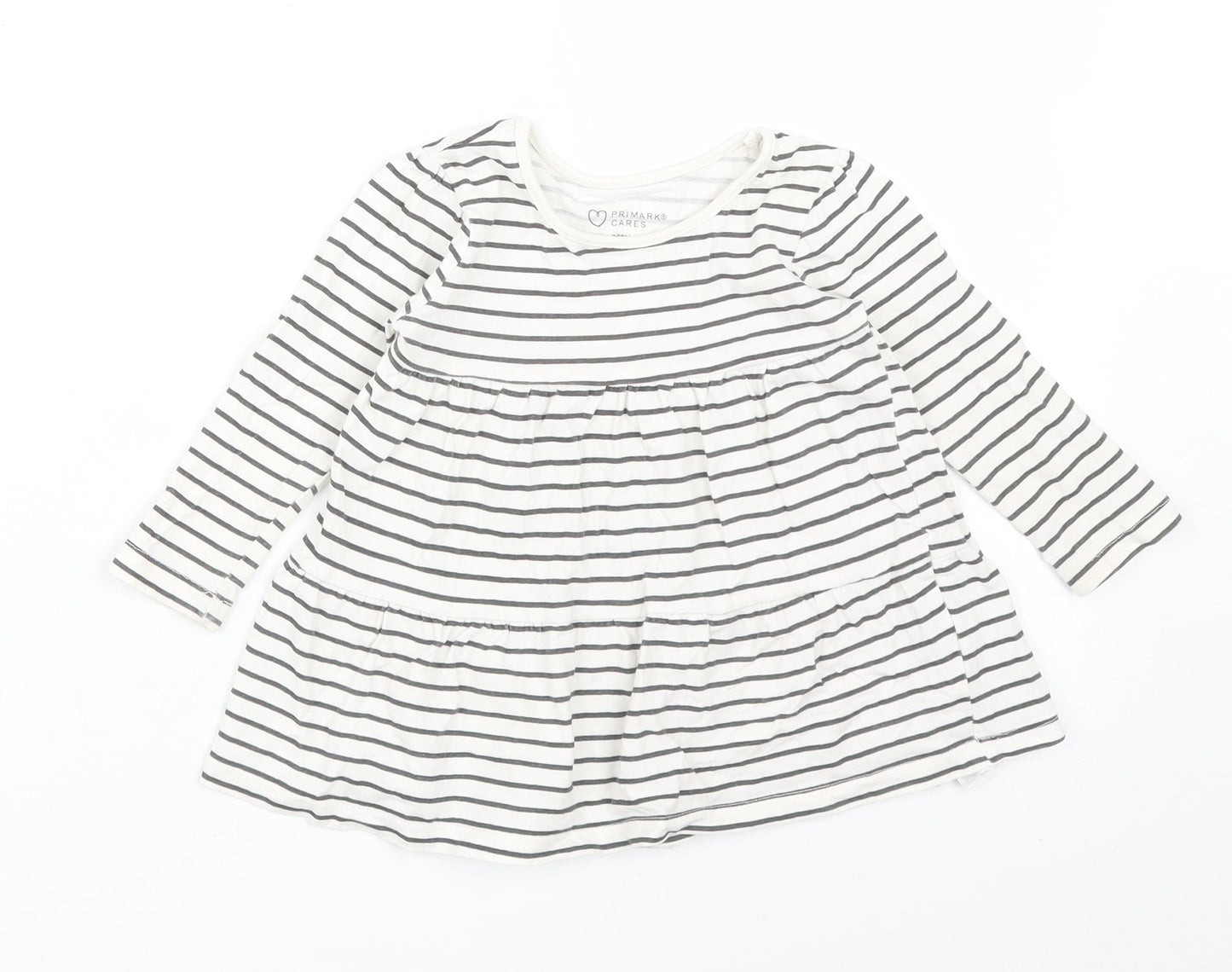 Primark Girls Multicoloured Striped  A-Line  Size 9-12 Months