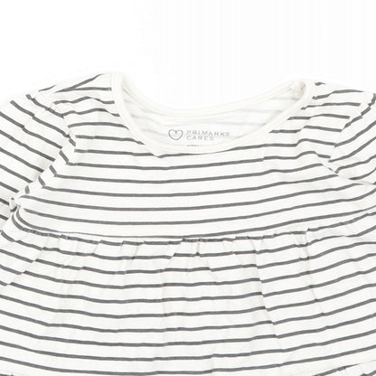 Primark Girls Multicoloured Striped  A-Line  Size 9-12 Months