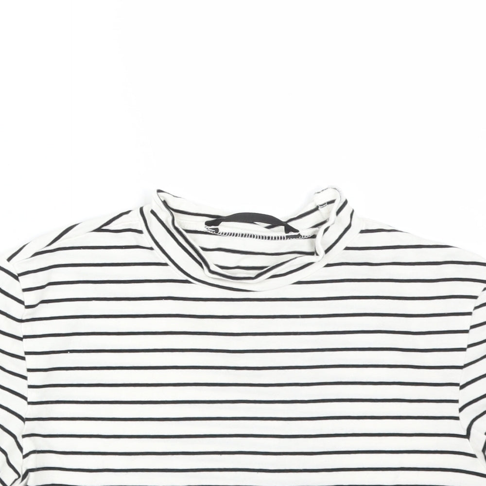 SheIn Womens Multicoloured Striped  Basic T-Shirt Size XS