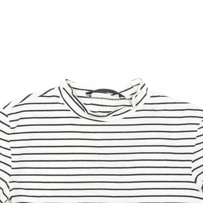 SheIn Womens Multicoloured Striped  Basic T-Shirt Size XS