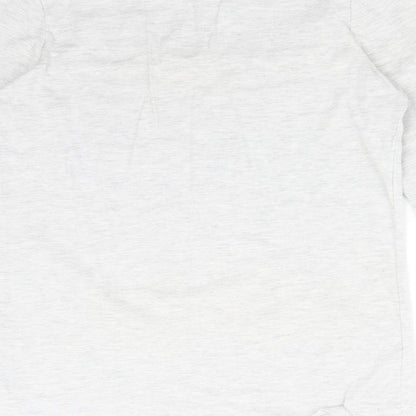 Primark Girls Grey Solid   Pyjama Top Size 11-12 Years  - WAKE ME UP AT THE WEEKEND