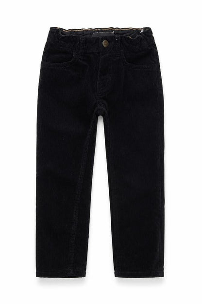 Front view of H&M girls’ black straight jeans, size 3, years