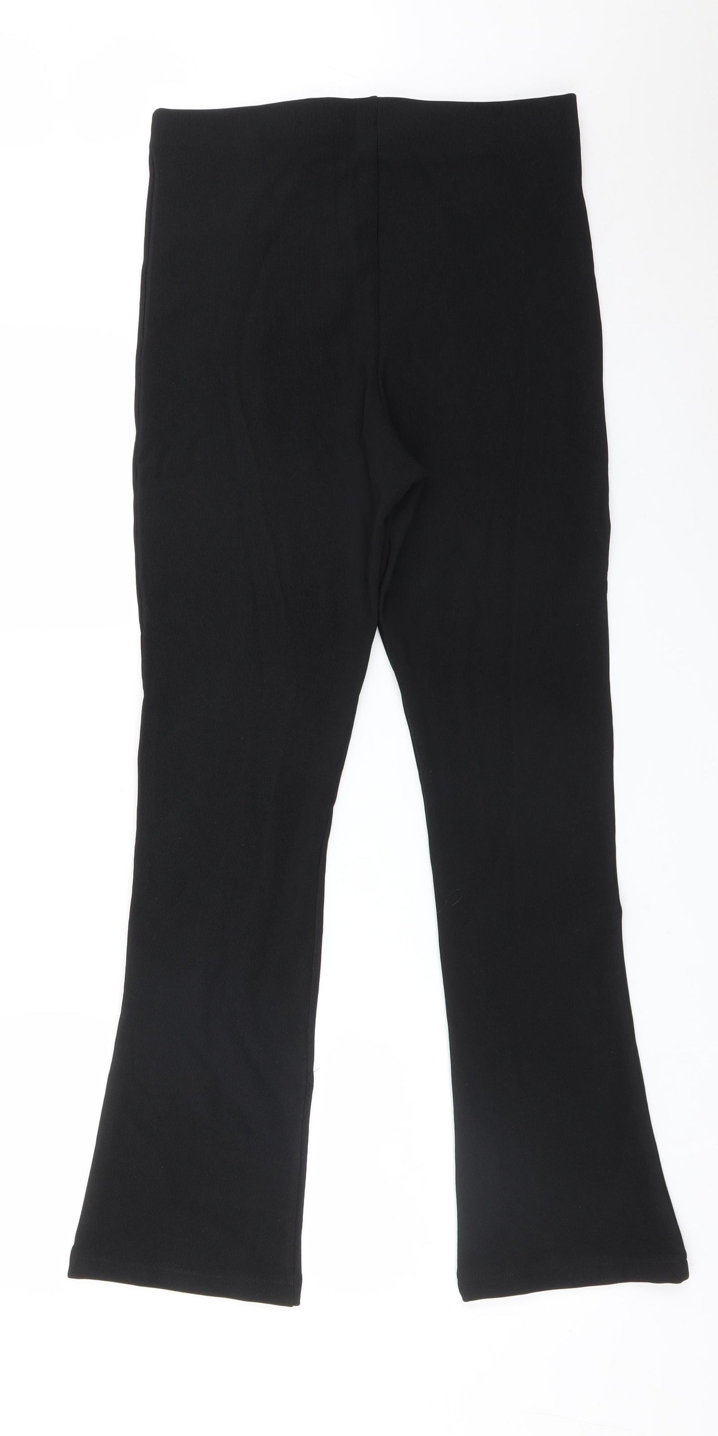 Womens UK Size 12 Preworn Regular Fit  Black Trousers