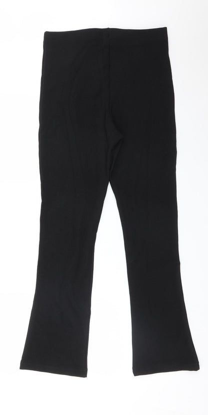 Womens UK Size 12 Preworn Regular Fit  Black Trousers