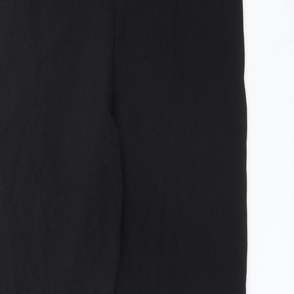 Womens UK Size 12 Preworn Regular Fit  Black Trousers